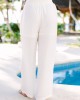 Relaxed Fun White High Rise Pants