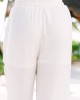 Relaxed Fun White High Rise Pants