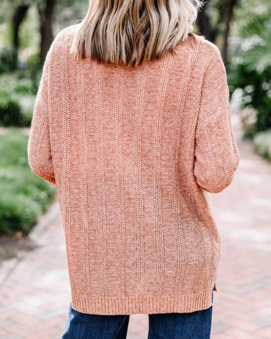 Knitted Brown Cardigan