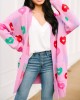 Pink Heart Cardigan