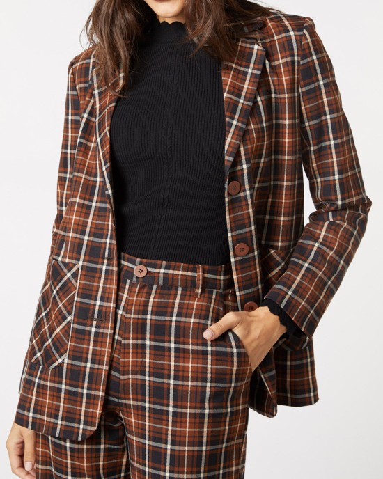 Amber Check Blazer