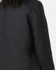 Women's black linen blazer