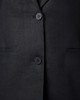 Women's black linen blazer