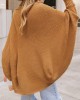 Camel Textured Knit Cardigan