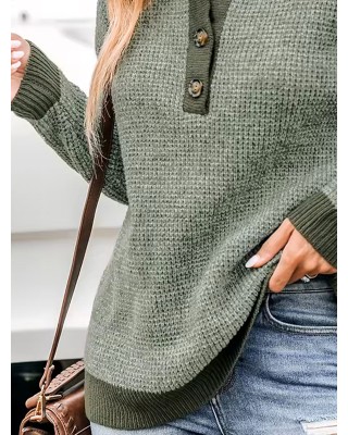 Two-tone drop-sleeve sweater