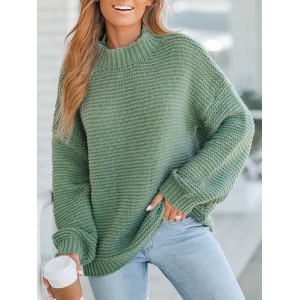 Ribbed turtleneck sweater