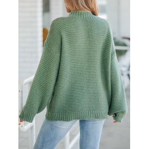 Ribbed turtleneck sweater