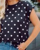 Round Dot Knitted T-shirt