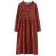 Elegant Midi Long Romantic Party Dress Autumn A-Line Dress Elegant Midi Long Romantic Party Dress Autumn A-Line Dress