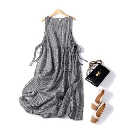 Casual Loose Clothes Cotton Sleeveless Vest Vintage Style Casual Loose Clothes Cotton Sleeveless Vest Vintage Style