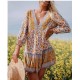 Floral Print Vestido Bohemian Dress