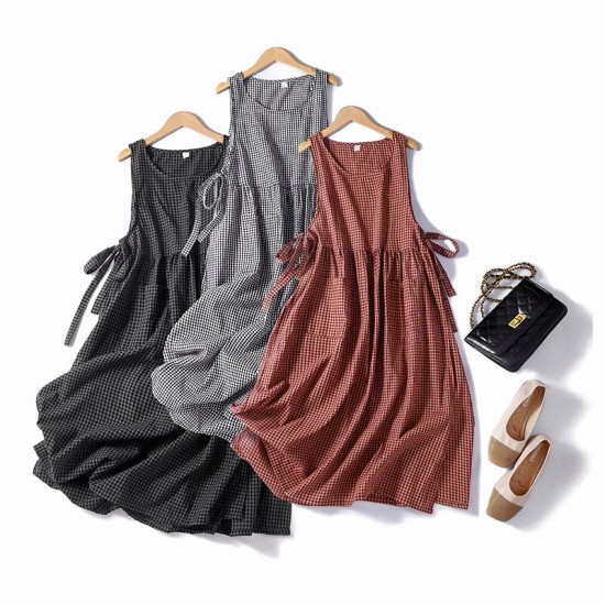 Casual Loose Clothes Cotton Sleeveless Vest Vintage Style Casual Loose Clothes Cotton Sleeveless Vest Vintage Style