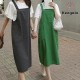 Fashion Cotton Linen Spaghetti Strap Dress Loose Pockets Fashion Cotton Linen Spaghetti Strap Dress Loose Pockets