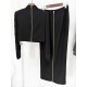 Fashion New Heavy Inlaid Short Top Dress Suit Two-Piece Set Fashion New Heavy Inlaid Short Top Dress Suit Two-Piece Set