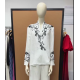 Women's Blouse Embroidered Simple Fashion Long Sleeve Top Women's Blouse Embroidered Simple Fashion Long Sleeve Top