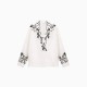 Women's Blouse Embroidered Simple Fashion Long Sleeve Top Women's Blouse Embroidered Simple Fashion Long Sleeve Top