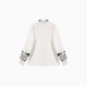 Women's Blouse Embroidered Simple Fashion Long Sleeve Top Women's Blouse Embroidered Simple Fashion Long Sleeve Top