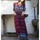 Bohemia Floral Print Long Maxi Dresses Bohemia Floral Print Long Maxi Dresses