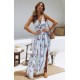 Boho Floral Halter Maxi Long Dress Boho Floral Halter Maxi Long Dress