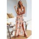 Boho Floral Halter Maxi Long Dress Boho Floral Halter Maxi Long Dress