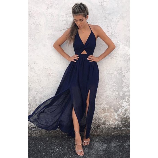 Boho Floral Halter Maxi Long Dress Boho Floral Halter Maxi Long Dress