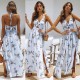 Boho Floral Halter Maxi Long Dress Boho Floral Halter Maxi Long Dress