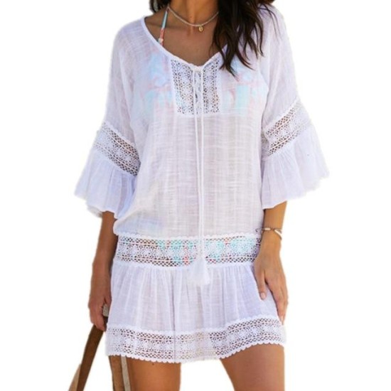 Bamboo Cotton Vintage Beach Dress Bamboo Cotton Vintage Beach Dress