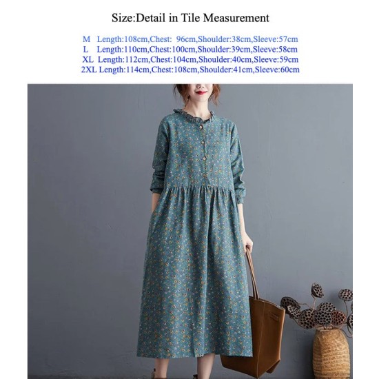 Elegant Midi Long Romantic Party Dress Autumn A-Line Dress Elegant Midi Long Romantic Party Dress Autumn A-Line Dress