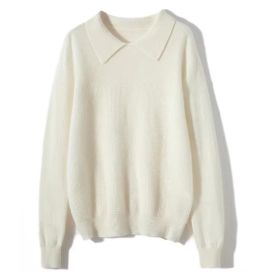 Women's Turn-Down Collar Cardigan Cashmere Sweater Thick Soft Warm Cashmere Women's Turn-Down Collar Cardigan Cashmere Sweater Thick Soft Warm Cashmere