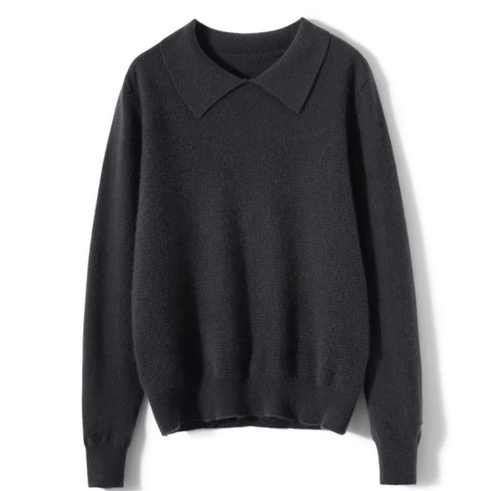 Women's Turn-Down Collar Cardigan Cashmere Sweater Thick Soft Warm Cashmere Women's Turn-Down Collar Cardigan Cashmere Sweater Thick Soft Warm Cashmere