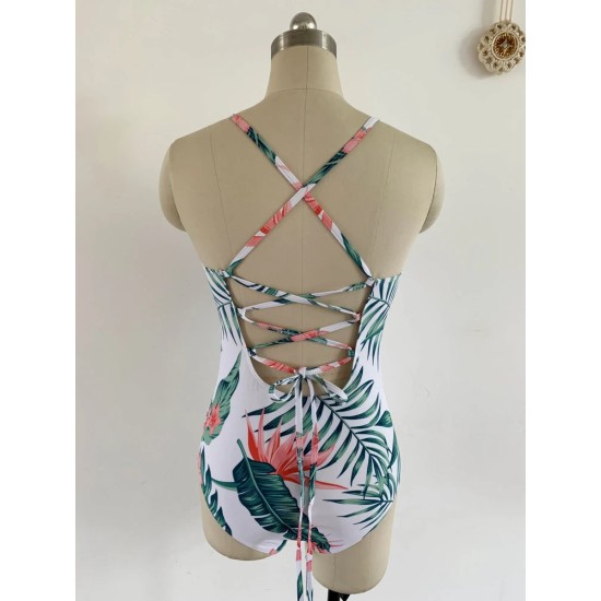 Simple Summer Swimwear Printed Beach Style Simple Summer Swimwear Printed Beach Style