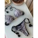 Bikini Zebra Print Two Pieces Swimsuit Thong Bikini Set Bikini Zebra Print Two Pieces Swimsuit Thong Bikini Set