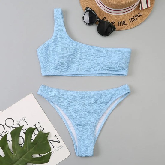 Micro Bikini Brazilian One Shoulder Thong Women High Cut Micro Bikini Brazilian One Shoulder Thong Women High Cut