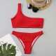 Micro Bikini Brazilian One Shoulder Thong Women High Cut Micro Bikini Brazilian One Shoulder Thong Women High Cut
