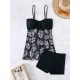 Summer Women Tankini Sets Two Pieces Swimsuit with Shorts Vintage Summer Women Tankini Sets Two Pieces Swimsuit with Shorts Vintage