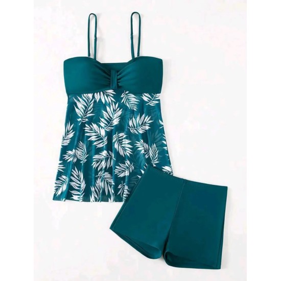 Summer Women Tankini Sets Two Pieces Swimsuit with Shorts Vintage Summer Women Tankini Sets Two Pieces Swimsuit with Shorts Vintage
