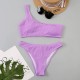 Micro Bikini Brazilian One Shoulder Thong Women High Cut Micro Bikini Brazilian One Shoulder Thong Women High Cut