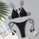 Bikini Zebra Print Two Pieces Swimsuit Thong Bikini Set Bikini Zebra Print Two Pieces Swimsuit Thong Bikini Set