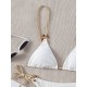 Bikini Set Plain Ring Linked Spaghetti Strap Swimwear Bikini Set Plain Ring Linked Spaghetti Strap Swimwear