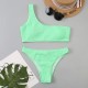 Micro Bikini Brazilian One Shoulder Thong Women High Cut Micro Bikini Brazilian One Shoulder Thong Women High Cut