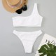 Micro Bikini Brazilian One Shoulder Thong Women High Cut Micro Bikini Brazilian One Shoulder Thong Women High Cut