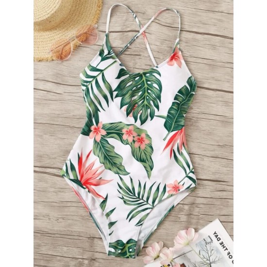 Simple Summer Swimwear Printed Beach Style Simple Summer Swimwear Printed Beach Style
