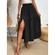 Frill Slit Skirt (multiple color options) Frill Slit Skirt (multiple color options)