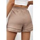 Textured Tiered Edge High Waist Shorts Textured Tiered Edge High Waist Shorts