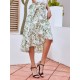 Printed Ruffled Midi Skirt (multiple color options) Printed Ruffled Midi Skirt (multiple color options)