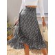 Printed Ruffled Midi Skirt (multiple color options) Printed Ruffled Midi Skirt (multiple color options)