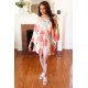 Multicolor Paisley Patchwork Surplice Romper Multicolor Paisley Patchwork Surplice Romper