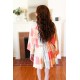 Multicolor Paisley Patchwork Surplice Romper Multicolor Paisley Patchwork Surplice Romper