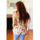 Sunny Days Floral Smocked Shoulder Tie Top in Yellow Sunny Days Floral Smocked Shoulder Tie Top in Yellow