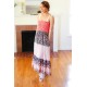 Vacay Vibes Floral Smocked Tube Top Tiered Maxi Dress in Orange Vacay Vibes Floral Smocked Tube Top Tiered Maxi Dress in Orange
